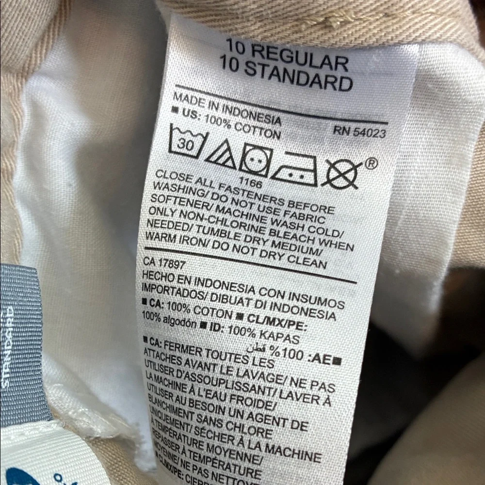 Old Navy Kid’s Straight Droit Tan School Uniform Pants Size 10
